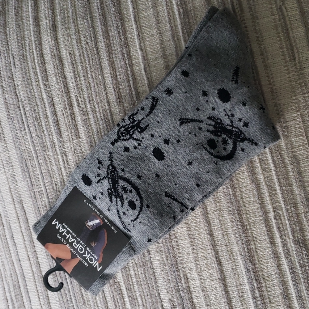 Nick Graham men's spaceship socks